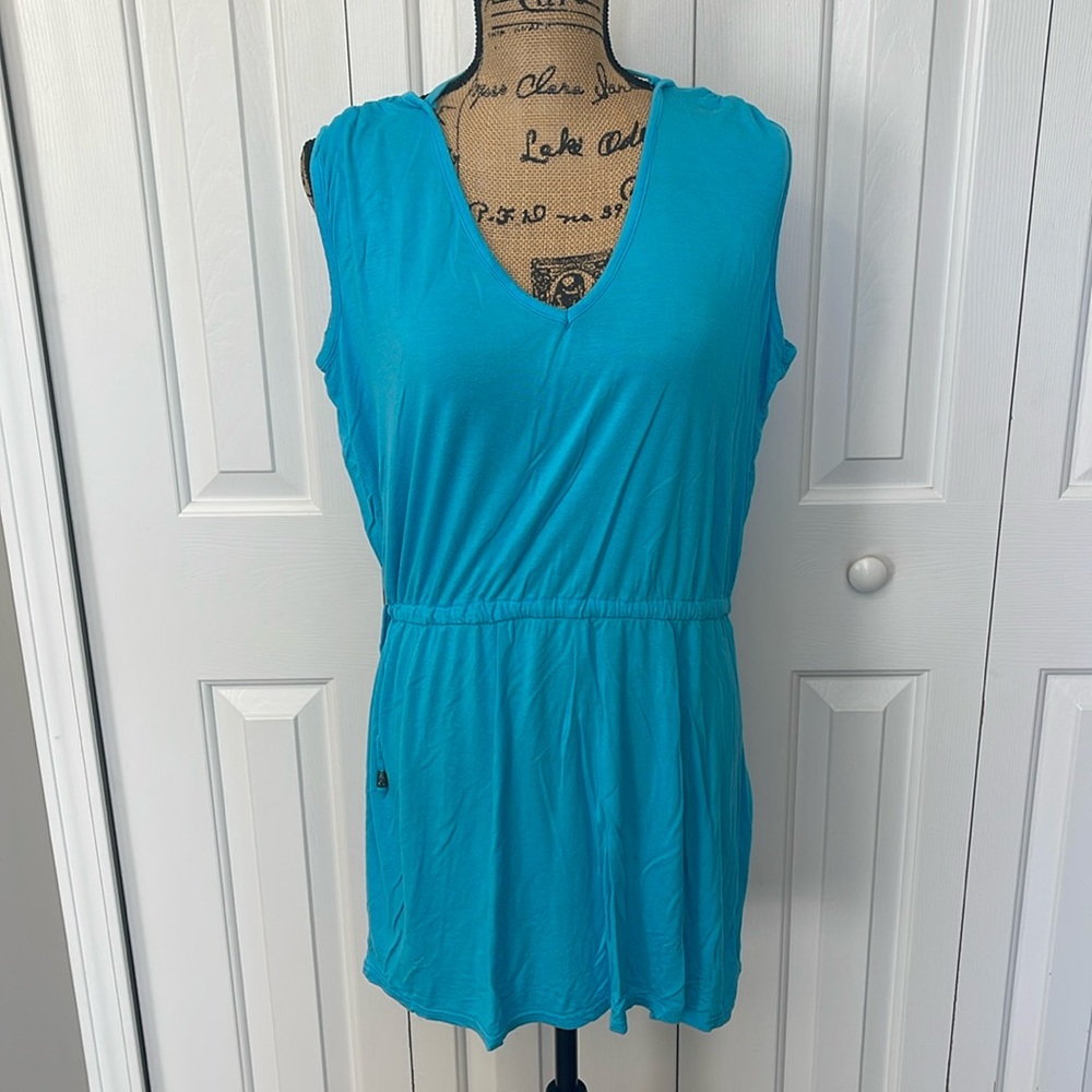 Blue Swim Coverup Dress